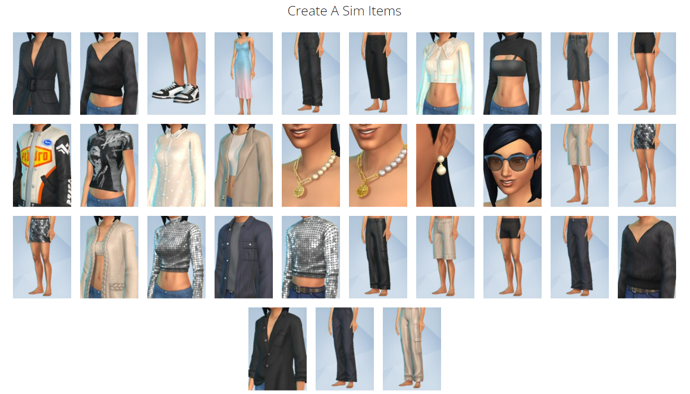 Moonlight Chic Kit create sims items