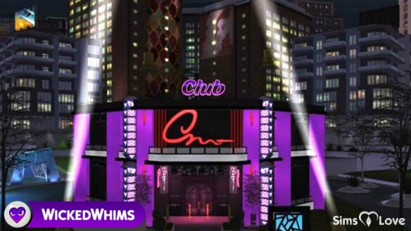 WickedWhims Popular Club Lot 2