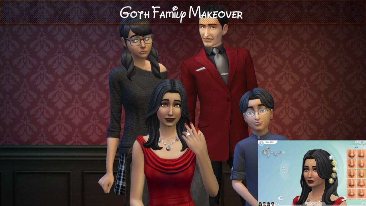 sims 4 goth family makeover