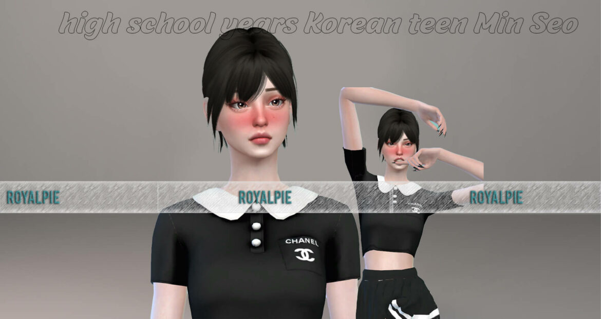 high school years Korean teen Min Seo