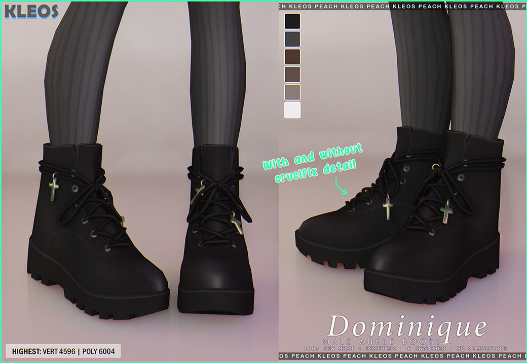 Dominique Male Ankle Boots - Sims Love
