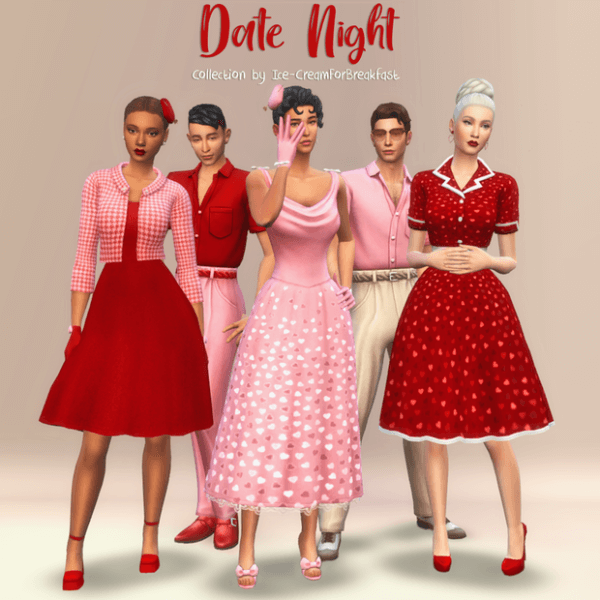 February 2023 Date Night Collection Sims Love