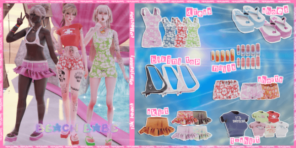 BUNNY BEACH BABE Y2K BEACH COLLECTION