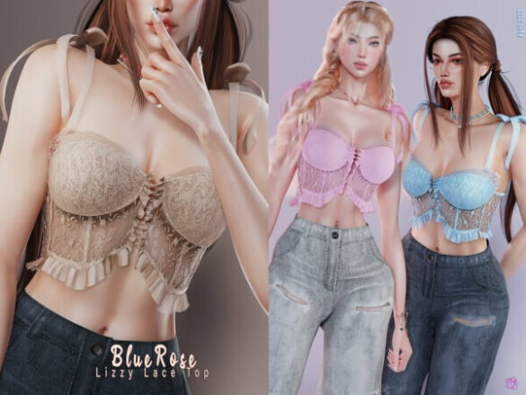lizzy lace top all lods