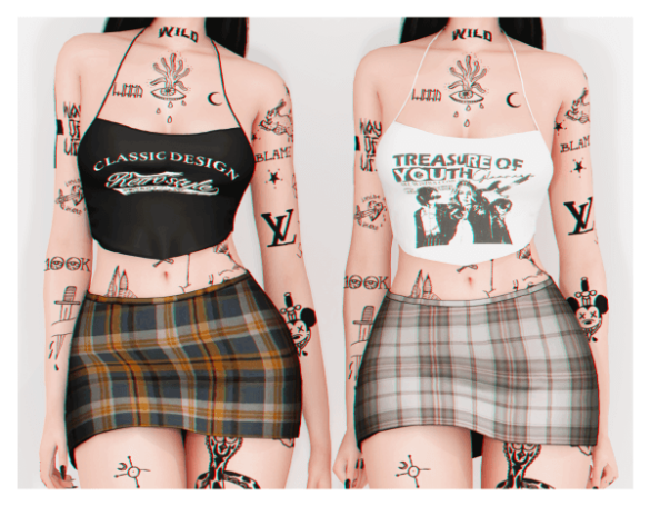 Allergy Top Skirt