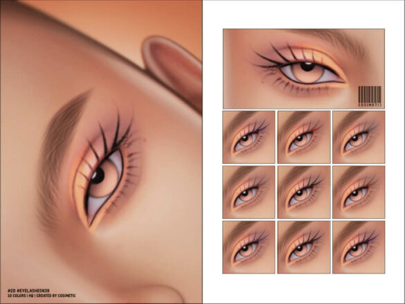 Maxis Match 2D Eyelashes | N39 | Unisex