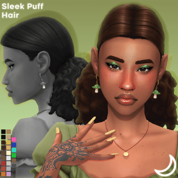 SLEEK PUFF HAIR BY IMVIKAI - Sims Love