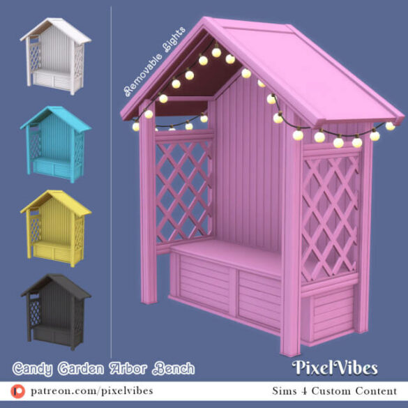 Candy Garden Arbor Bench