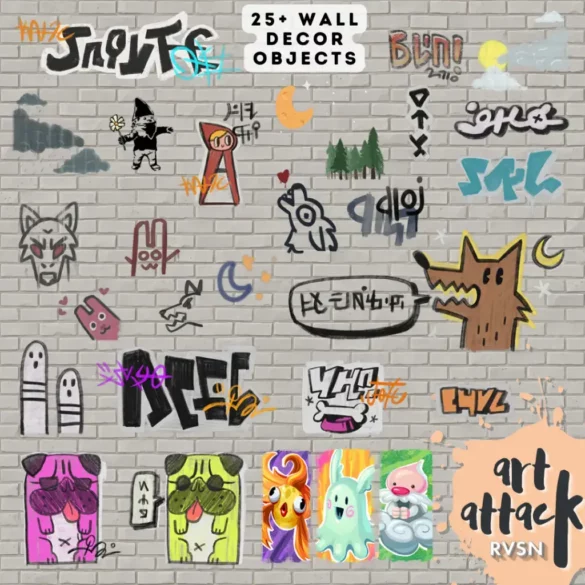 Over 25+ graffiti
