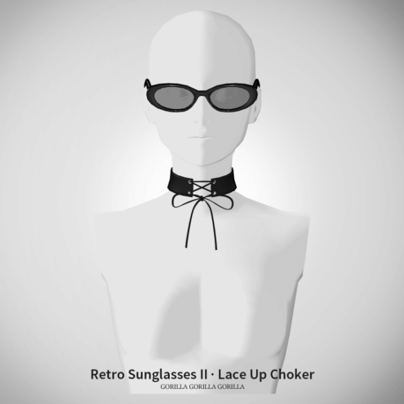 Retro Sunglasses II · Lace Up Choker