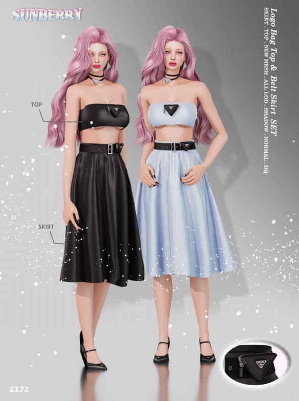 Logo Bag Belt Top&Skirt