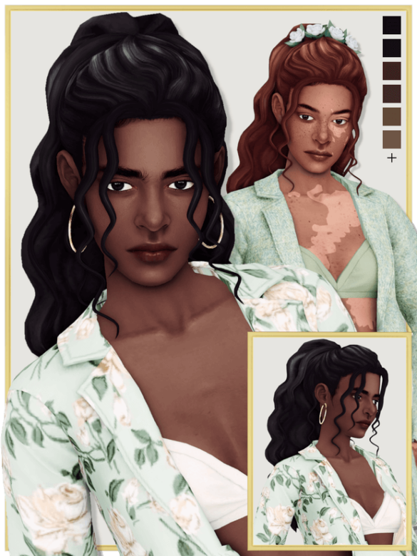AMALINA (mini-set) | TS4 female hair