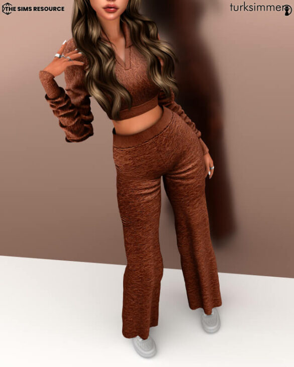 Collored Fluffy Jumper C1242