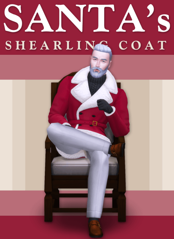 [Lonelyboy] TS4 Santa's Shearling Coat