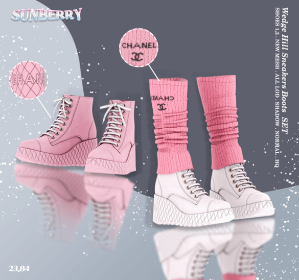 Wedge Hill Sneakers Boots SET