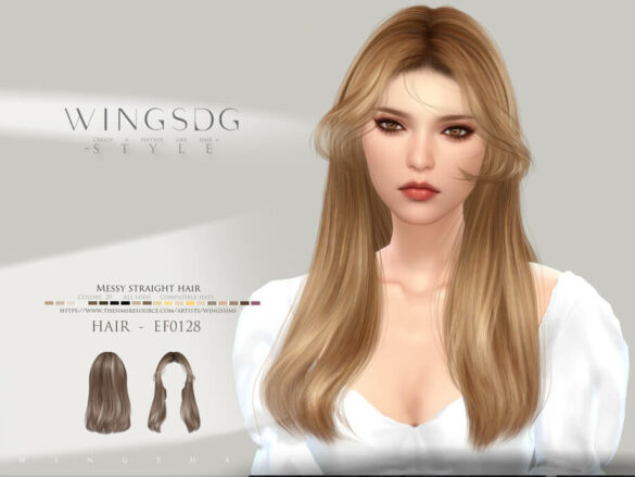 WINGS-EF0128-Messy straight hair