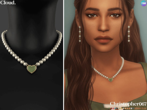 CLOUD NECKLACE + EARRINGS