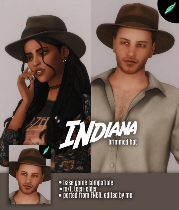 indiana brimmed hat