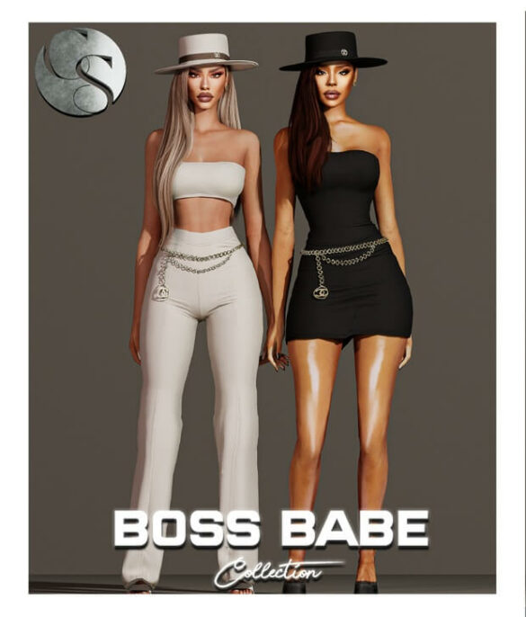 Boss Babe Collection Dress + 2 Piece Outfit + Earrings + Hat
