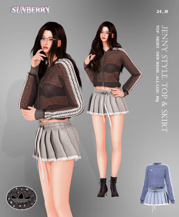JENNY style Top &Skirt
