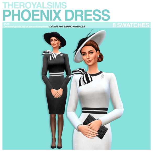 THEROYALSIMS PHOENIX DRESS