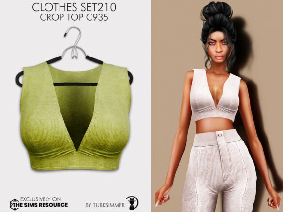 Clothes SET210 - Crop Top C935