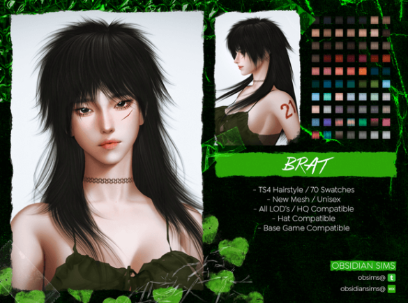 BRAT HAIRSTYLE