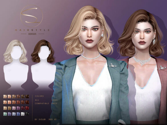 Vintage short hairstyle 020325 by S-Club