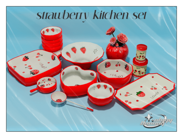 STRAWBERRY KITCHEN SET