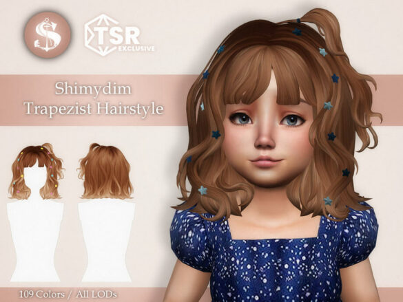 Trapezist Hairstyle Maxis Match Toddler