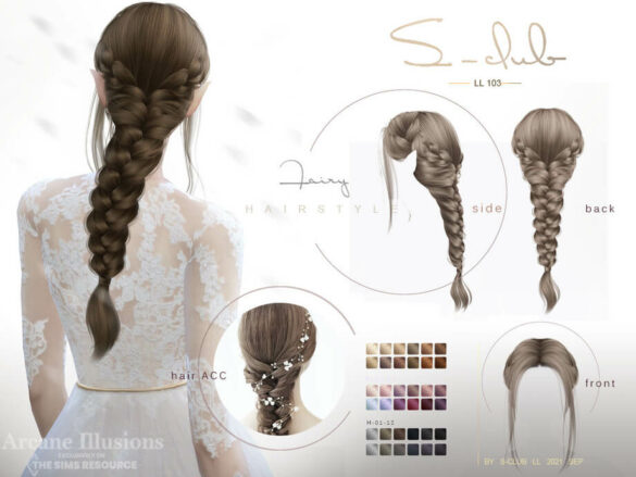 Arcane illusion Braid Long elf hairstyle
