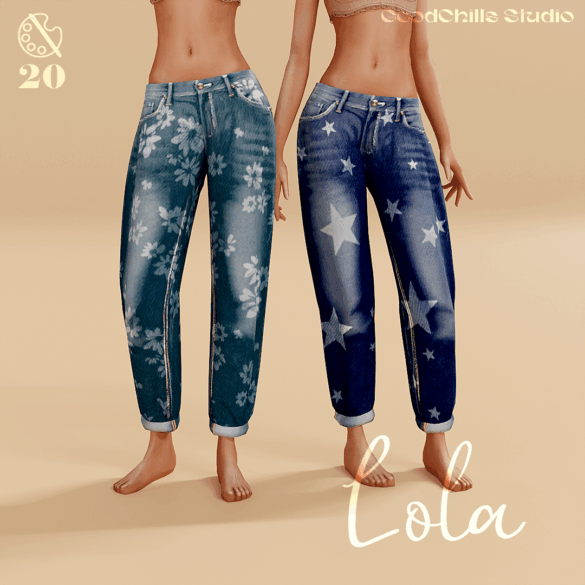 GCS Jeans Lola Printed Barrel