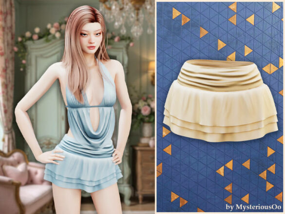 Ruffle swim skirt bottom