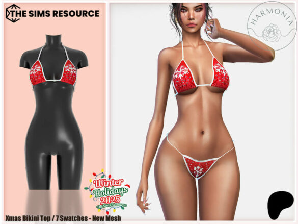 Winter Holidays - Xmas Bikini Top