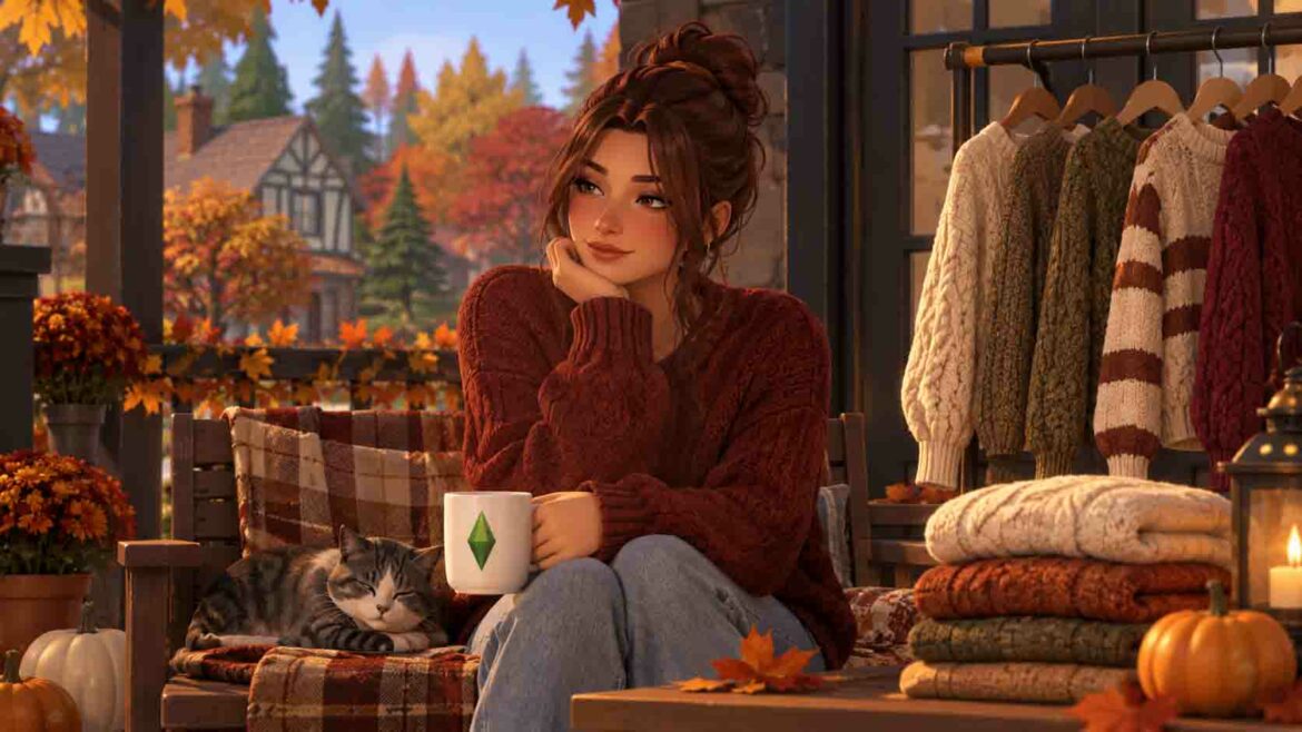 Sims 4 Cozy Fall CC Review Top Knitwear and Hair Packs Tested